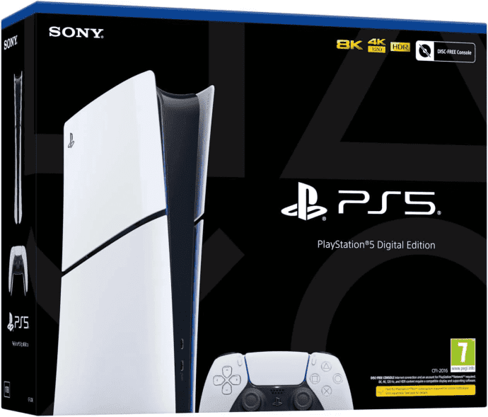 Стаціонарна ігрова приставка Sony PlayStation 5 Slim Digital Edition 1TB + DualSense Wireless Controller (1000042065)  Фото №2