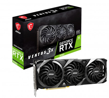 Відеокарта MSI GeForce RTX 3060 VENTUS 3X 12G OC  Фото №1