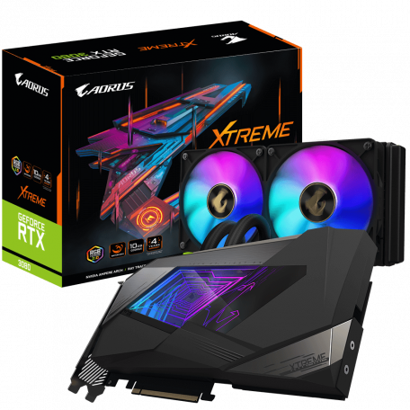 Видеокарта GIGABYTE AORUS GeForce RTX 3080 XTREME WATERFORCE 10G (GV-N3080AORUSX W-10GD)  Фото №0