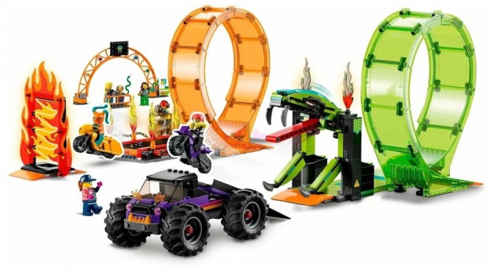 Блочный конструктор LEGO Трюковая арена Двойная петля (60339)  Фото №1
