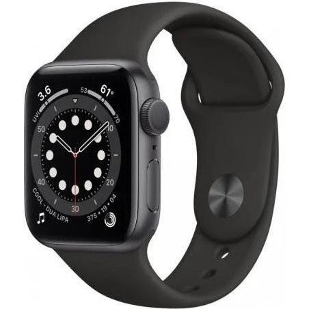 Смарт-часы Apple Watch Series 6 GPS 44mm Space Gray Aluminum Case w. Black Sport B. (M00H3)  Фото №0