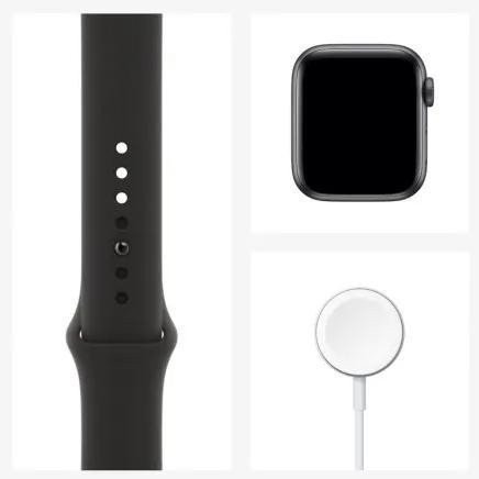 Смарт-часы Apple Watch Series 6 GPS 44mm Space Gray Aluminum Case w. Black Sport B. (M00H3)  Фото №3