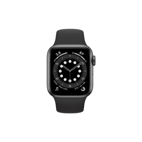 Смарт-часы Apple Watch Series 6 GPS 44mm Space Gray Aluminum Case w. Black Sport B. (M00H3)