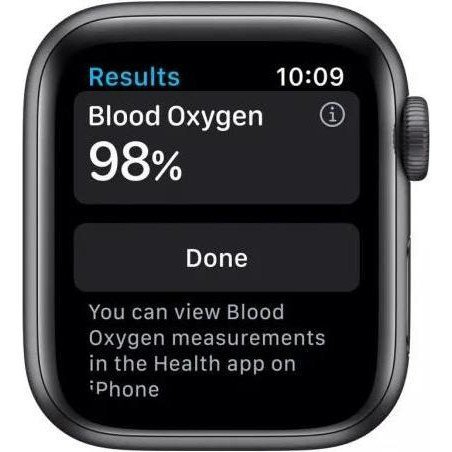 Смарт-часы Apple Watch Series 6 GPS 44mm Space Gray Aluminum Case w. Black Sport B. (M00H3)  Фото №2