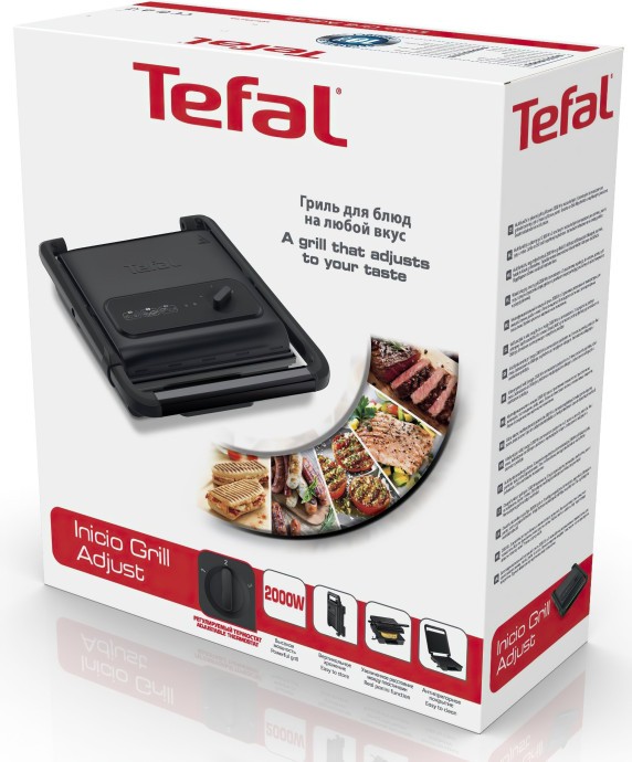 Электрогриль прижимной Tefal Inici Grill Adjust GC242832  Фото №0