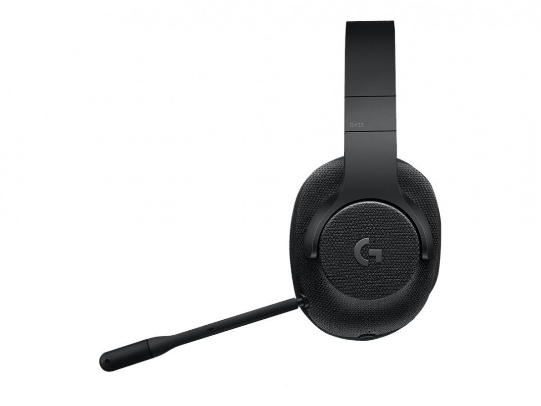 Наушники с микрофоном Logitech G433 7.1 Black (981-000668)  Фото №0