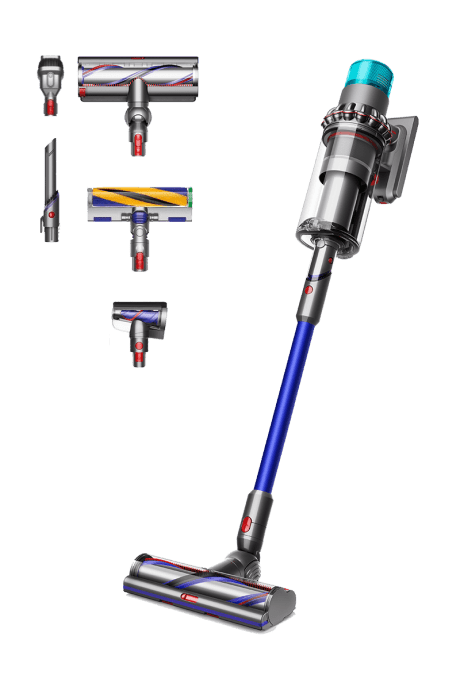Пилосос 2в1 (вертикальний + ручний) Dyson Gen5 Outsize Cordless Vacuum Nickel/Blue (447923-01)  Фото №1