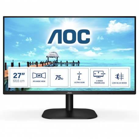 Монітор AOC 27B2H Black