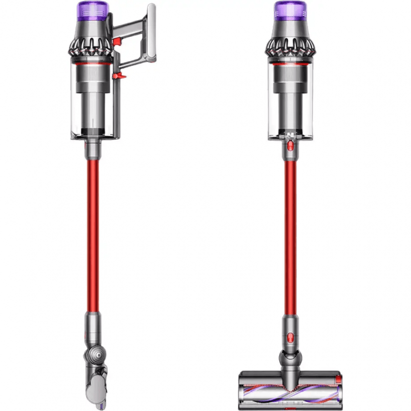 Вертикальний + ручний пилосос (2в1) Dyson Outsize Vacuum Nickel/Red (447922-01)  Фото №3