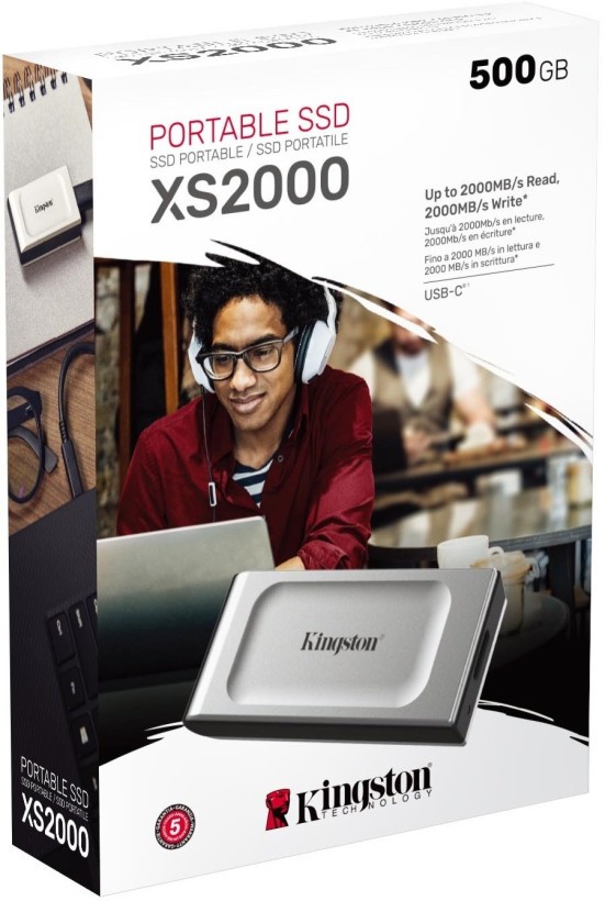 SSD накопичувач Kingston XS2000 500 GB (SXS2000/500G)  Фото №1