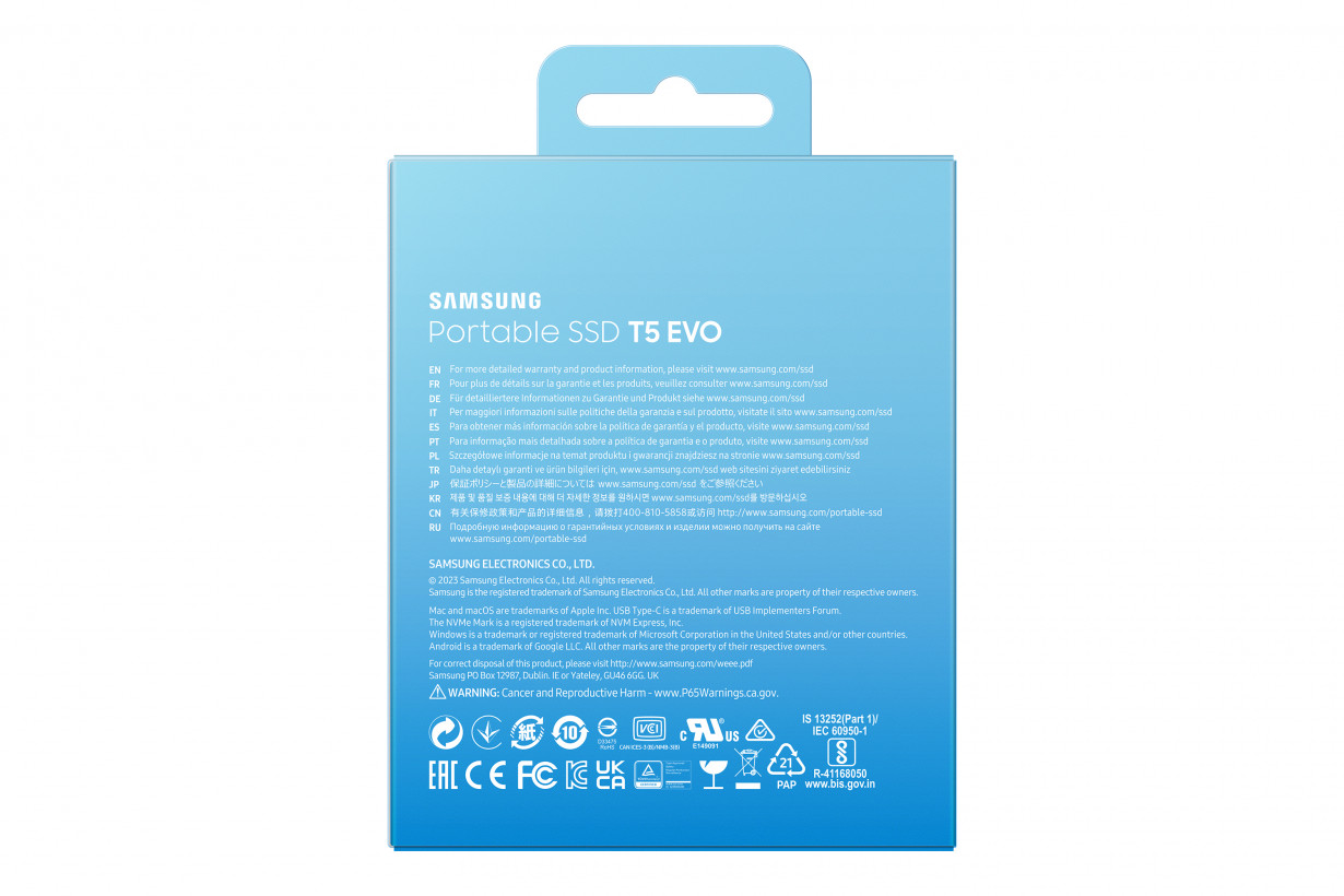 SSD накопитель Samsung T5 EVO 4TB (MU-PH4T0S)  Фото №4