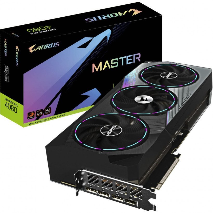 Відеокарта GIGABYTE AORUS GeForce RTX 4070 Ti SUPER MASTER 16G (GV-N407TSAORUS M-16GD)  Фото №3
