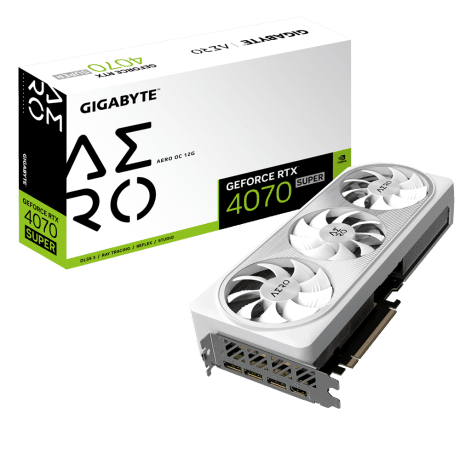 Відеокарта GIGABYTE GeForce RTX 4070 SUPER AERO OC 12G (GV-N407SAERO OC-12GD)  Фото №3