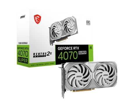 Відеокарта MSI GeForce RTX 4070 SUPER 12G VENTUS 2X WHITE OC  Фото №0