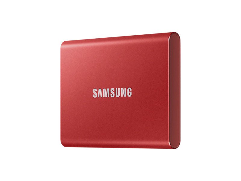 SSD накопитель Samsung Portable T7 2 TB Red (MU-PC2T0R/WW)  Фото №0