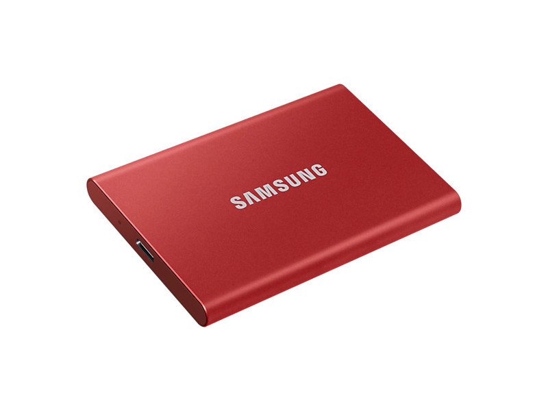 SSD накопитель Samsung Portable T7 2 TB Red (MU-PC2T0R/WW)  Фото №2