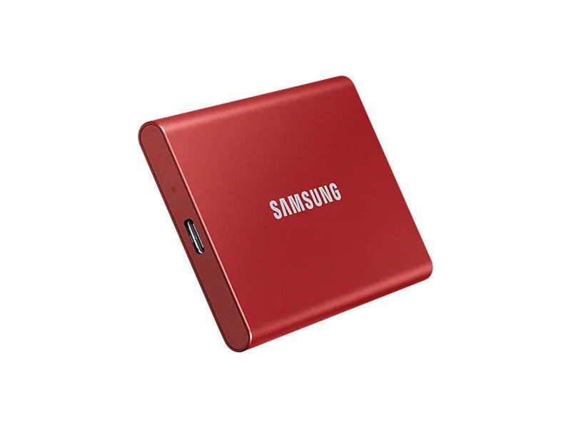 SSD накопитель Samsung Portable T7 2 TB Red (MU-PC2T0R/WW)  Фото №4