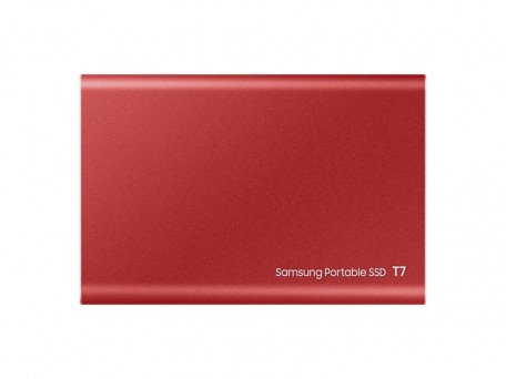 SSD накопитель Samsung Portable T7 2 TB Red (MU-PC2T0R/WW)  Фото №1