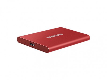 SSD накопитель Samsung Portable T7 2 TB Red (MU-PC2T0R/WW)  Фото №3