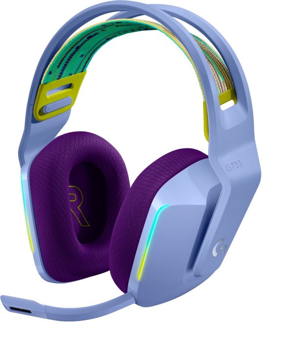 Комп&#039;ютерна гарнітура Logitech G733 Lightspeed Wireless Lilac (981-000890)  Фото №0
