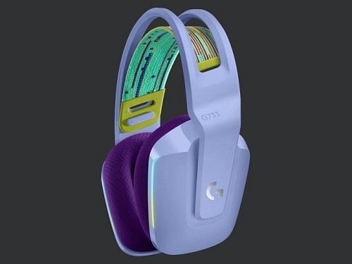 Комп&#039;ютерна гарнітура Logitech G733 Lightspeed Wireless Lilac (981-000890)  Фото №1
