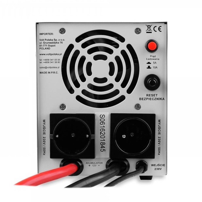 Гибридный ИБП/инвертор Volt Polska SINUS PRO 800 E 12/230V 500/800W (3SP080012E)  Фото №2