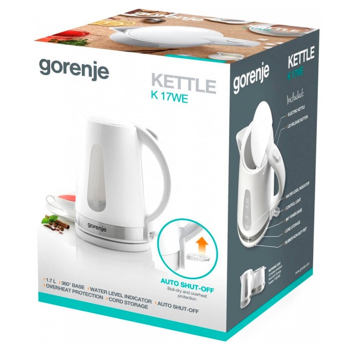 Электрочайник Gorenje K17WE  Фото №1