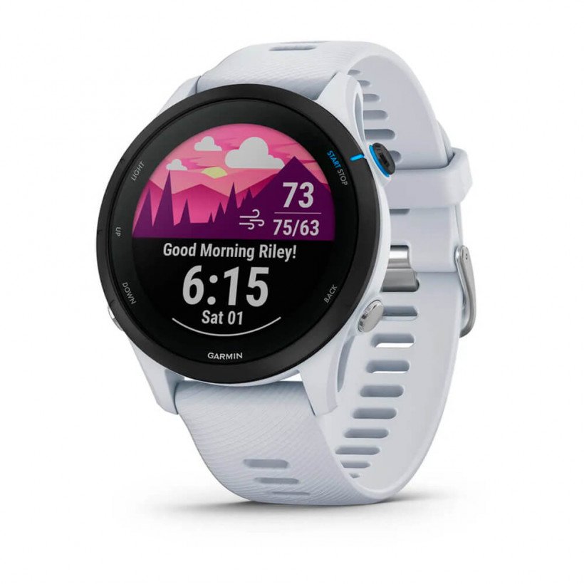 Смарт-годинник Garmin Forerunner 255 Music Whitestone (010-02641-21/31/58)  Фото №0