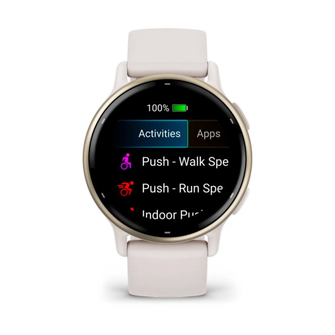 Смарт-часы Garmin vivoactive 5 Cream Gold Aluminum Bezel with Ivory Case and Silicone Band (010-02862-11)  Фото №3