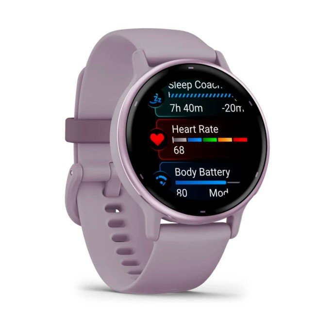 Смарт-годинник Garmin vivoactive 5 Metallic Orchid Aluminum Bezel with Orchid Case and Silicone (010-02862-13)  Фото №1