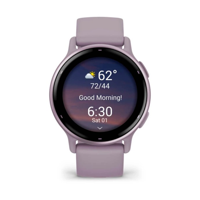 Смарт-годинник Garmin vivoactive 5 Metallic Orchid Aluminum Bezel with Orchid Case and Silicone (010-02862-13)  Фото №2