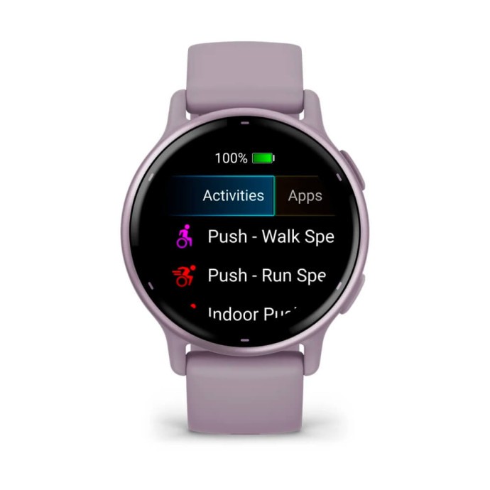 Смарт-годинник Garmin vivoactive 5 Metallic Orchid Aluminum Bezel with Orchid Case and Silicone (010-02862-13)  Фото №3