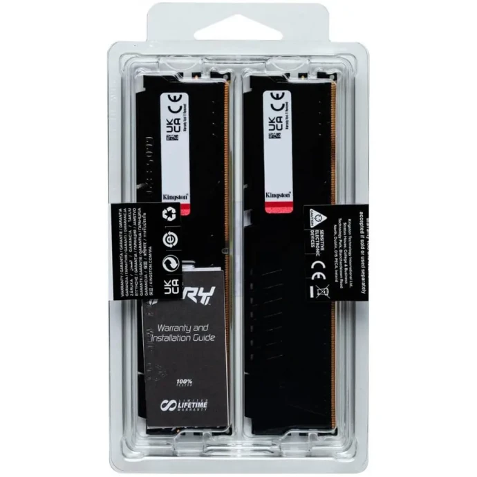 Память для настольных компьютеров Kingston FURY DDR5 16 GB (2x8GB) 5200 MHz Beast (KF552C40BBK2-16)  Фото №3