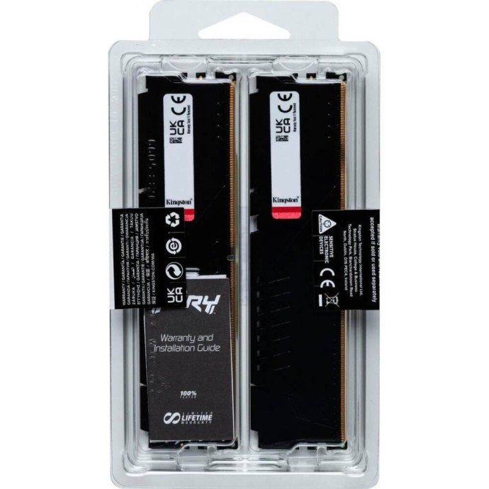 Память для настольных компьютеров Kingston FURY DDR5 32 GB (2x16GB) 5600 MHz FURY Beast (KF556C36BBEK2-32)  Фото №3
