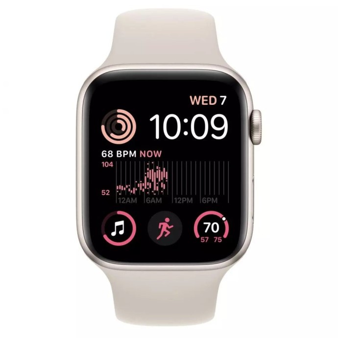 Смарт-часы Apple Watch SE 2 GPS + Cellular 44mm  + Cellular 44mmчас Apple Watch SE 2 GPS + Cellular 44mm Starlight Aluminum Case with Starlight Sport 