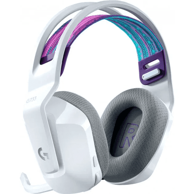 Комп&#039;ютерна гарнітура Logitech G733 Lightspeed Wireless White (981-000883)  Фото №0