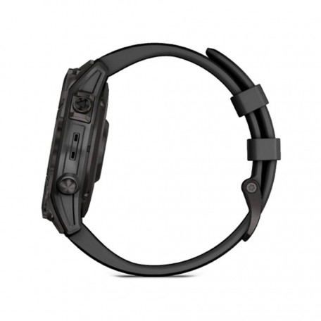 Смарт-годинник Garmin Fenix 7 Sapphire Solar Black DLC Titanium with Black Band (010-02540-34/35)  Фото №4