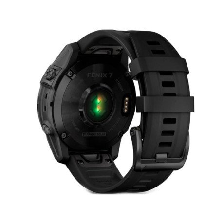 Смарт-годинник Garmin Fenix 7 Sapphire Solar Black DLC Titanium with Black Band (010-02540-34/35)  Фото №5