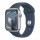 Смарт-часы Apple Watch Series 9 GPS 41mm Silver Alu. Case w. Storm Blue S. Band - M/L (MR913)  Фото №2