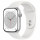 Смарт-годинник Apple Watch Series 8 GPS 45mm Silver Aluminum Case with White S. Band - S/M (MP6P3/MP6T3)