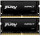 Память для ноутбуков Kingston FURY 64 GB (2x32 GB) SO-DIMM DDR4 3200 MHz Impact (KF432S20IBK2/64)