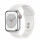 Смарт-годинник Apple Watch Series 8 GPS + Cellular 41mm Silver S. Steel Case w. White S. Band (MNJ53/MNV73)  Фото №0