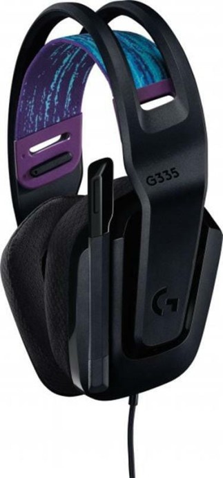 Наушники с микрофоном Logitech G335 Wired Gaming Black (981-000978)  Фото №0