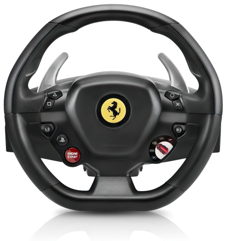 Комплект руль педали Thrustmaster T80 Ferrari 488 GTB Edition PC/PS4/PS5 Black (4160672)  Фото №0