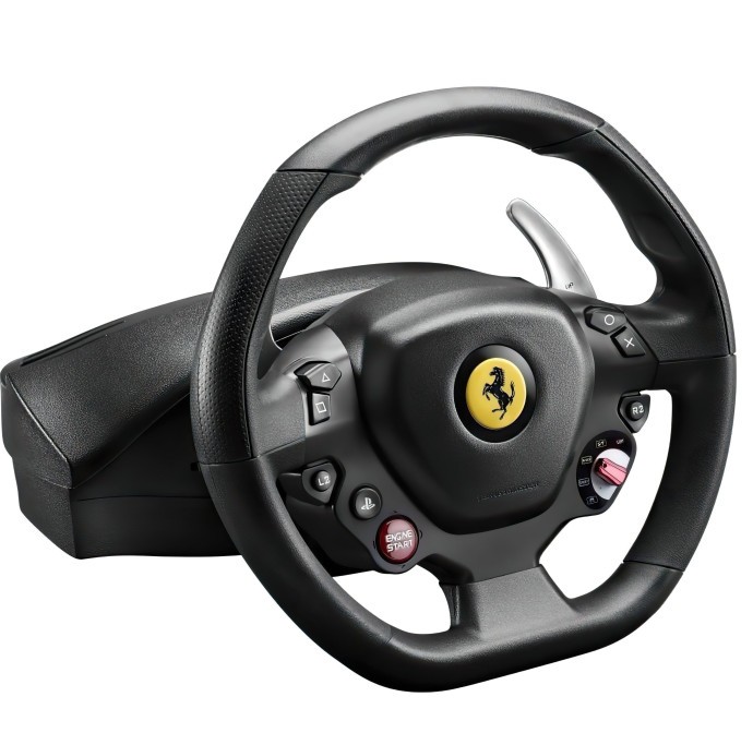 Комплект руль педалі Thrustmaster T80 Ferrari 488 GTB Edition PC/PS4/PS5 Black (4160672)
