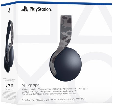 Наушники с микрофоном Sony Pulse 3D Wireless Headset Gray Camouflage (9406990)  Фото №3