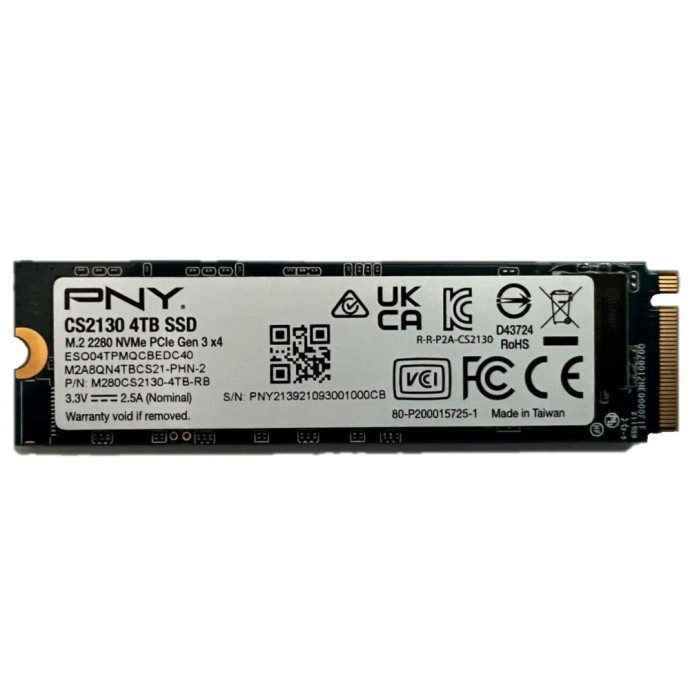 SSD накопитель PNY CS2130 4 TB (M280CS2130-4TB-RB)  Фото №0