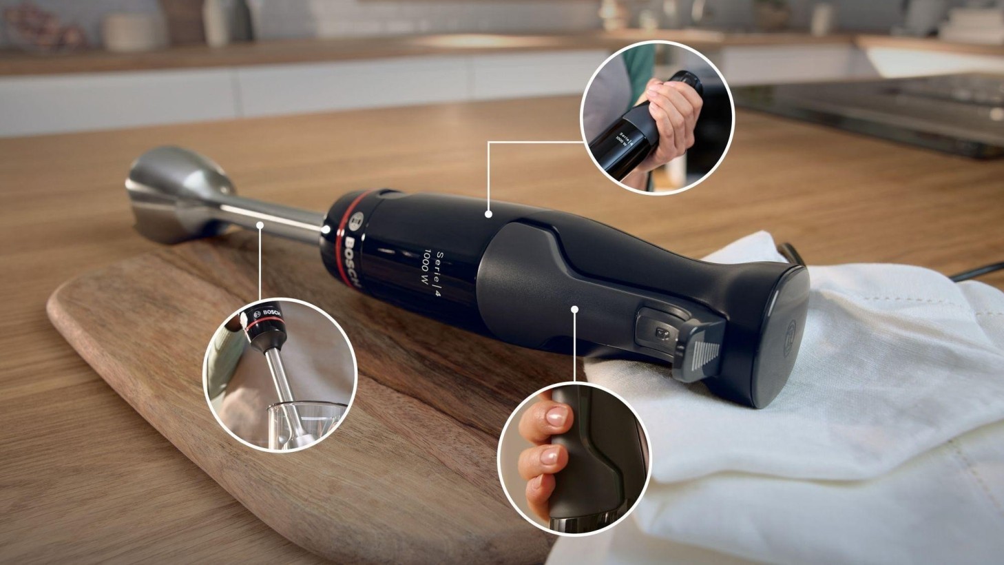 Занурюваний блендер Bosch MSM4B623  Фото №3