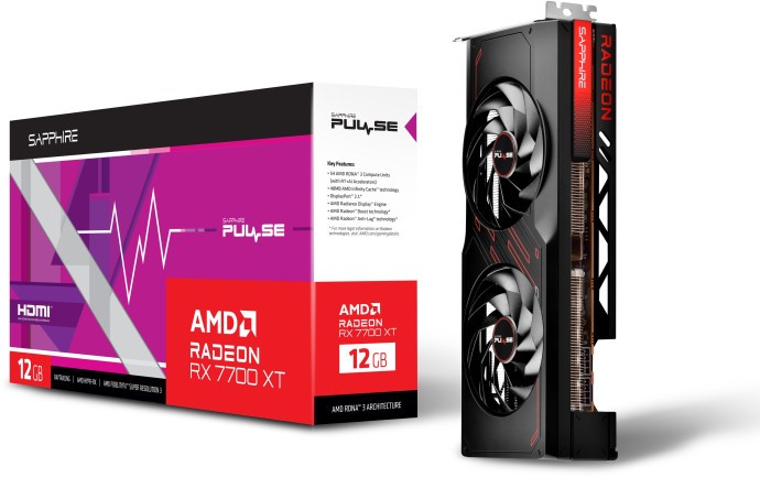 Відеокарта Sapphire AMD Radeon RX 7700 XT 12GB PULSE (11335-04-20G)  Фото №5