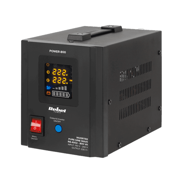 ДБЖ Перетворювач напруги Rebel POWER-800 12/230V (500/800W)